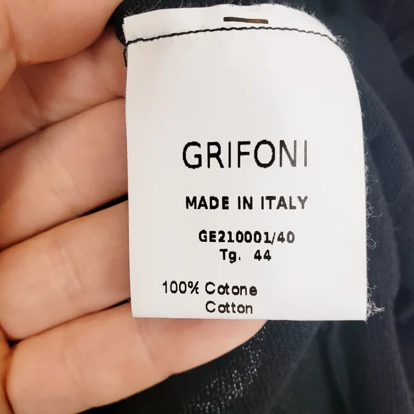 Grifoni black v-neck sweater - Picture 8 of 8